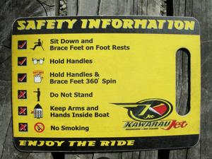 Kawarau Jet Safety Info